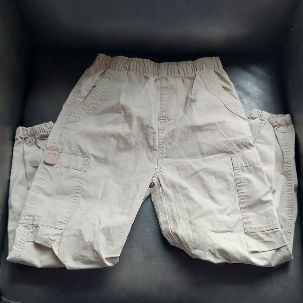 Youth Casual Cargo Pants - Light Beige